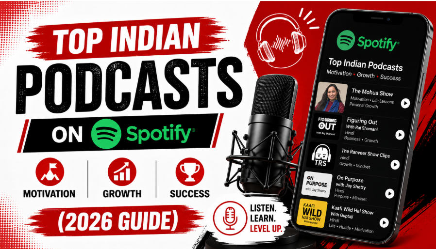 Top Indian Podcasts on Spotify for Motivation