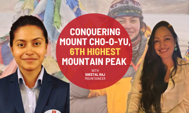 Conquering Heights: Sheetal Raj’s Inspiring Journey to Mount Cho-O-Yu